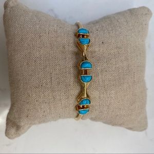 Stella and Dot Turquoise Stone Cuff
